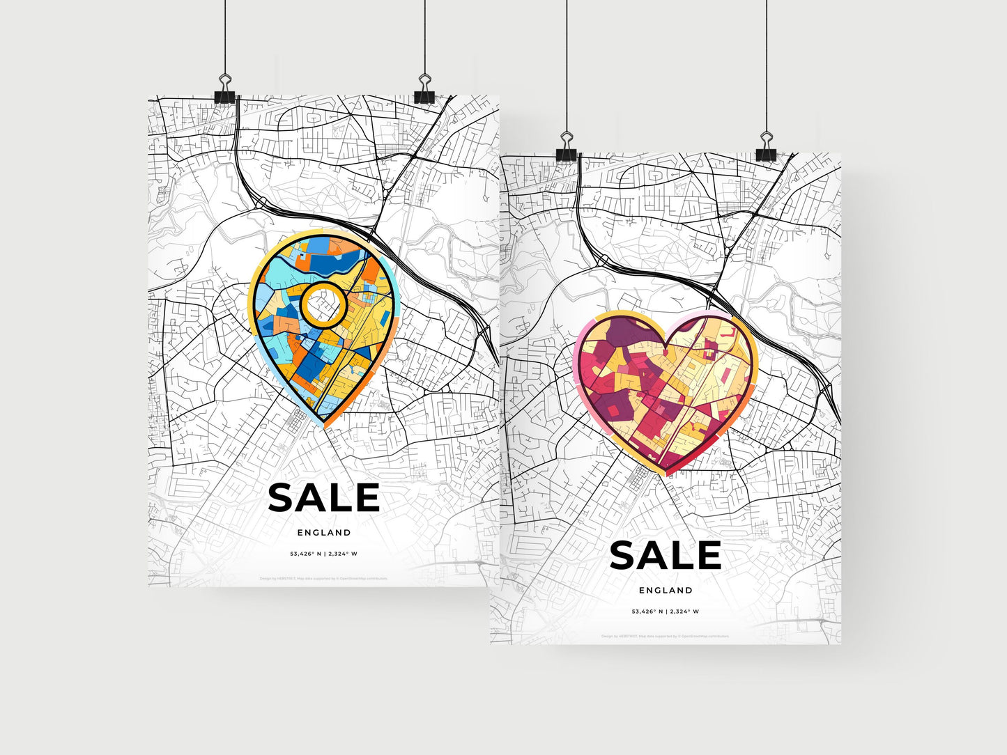 Sale England art print for couples