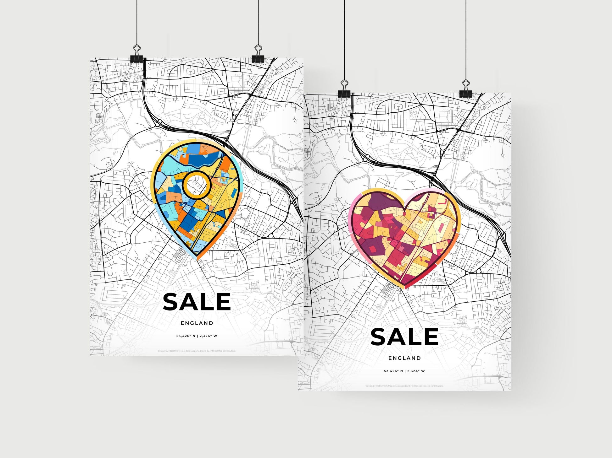 Sale England art print for couples