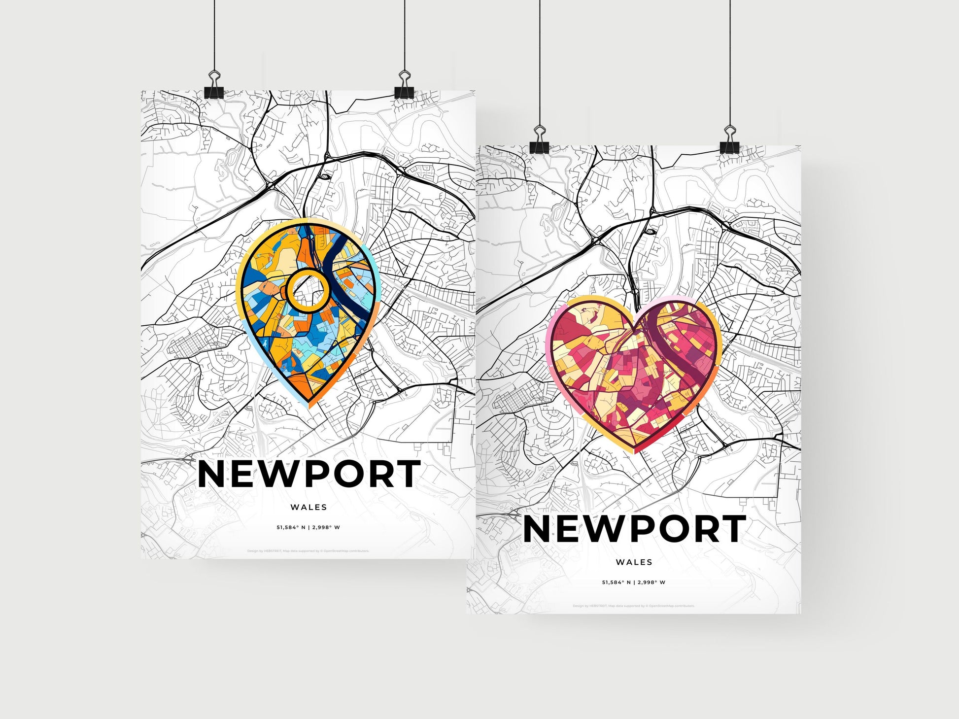 Newport Wales art print for couples