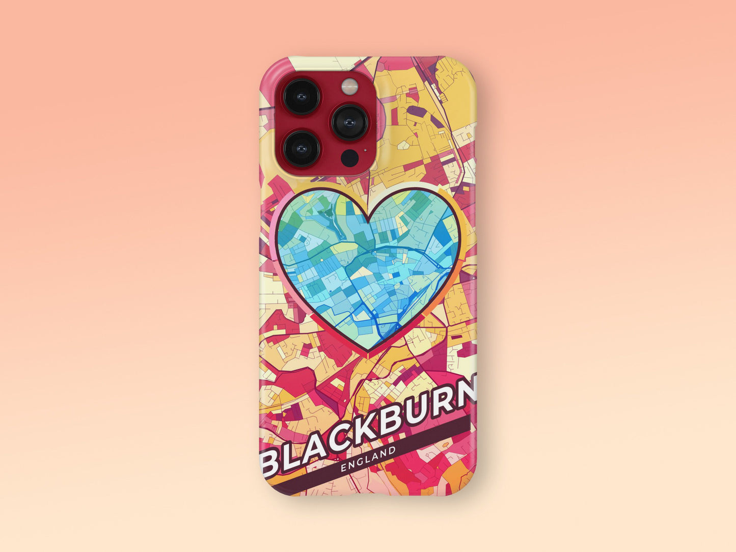 Blackburn England slim phone case with colorful icon. Birthday, wedding or housewarming gift. Couple match cases. 2