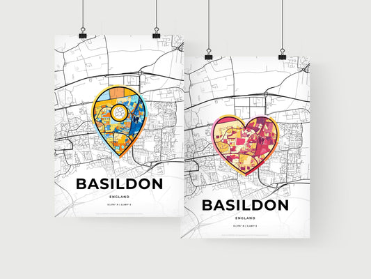 Basildon England art print for couples