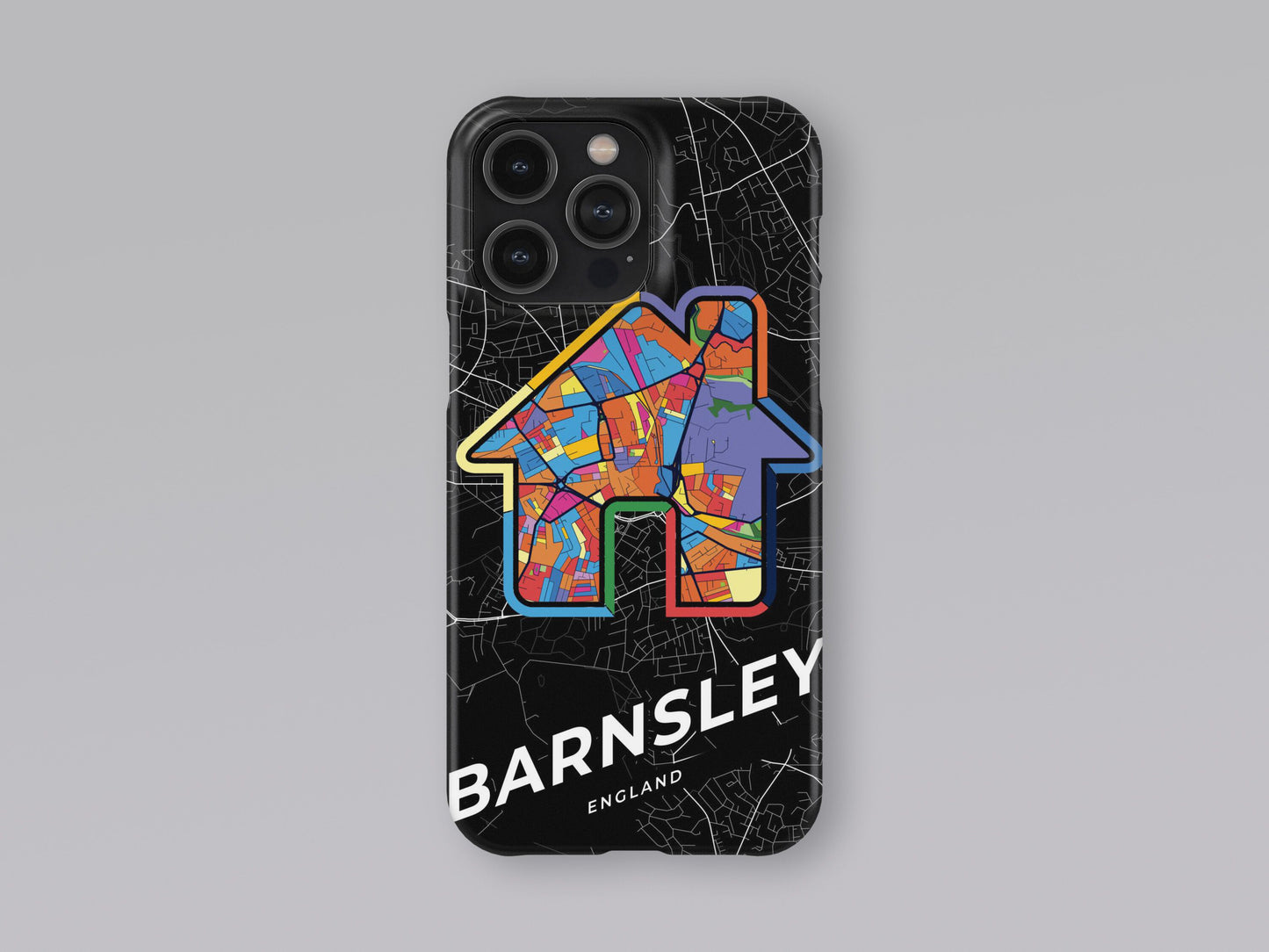 Barnsley England slim phone case with colorful icon. Birthday, wedding or housewarming gift. Couple match cases. 3