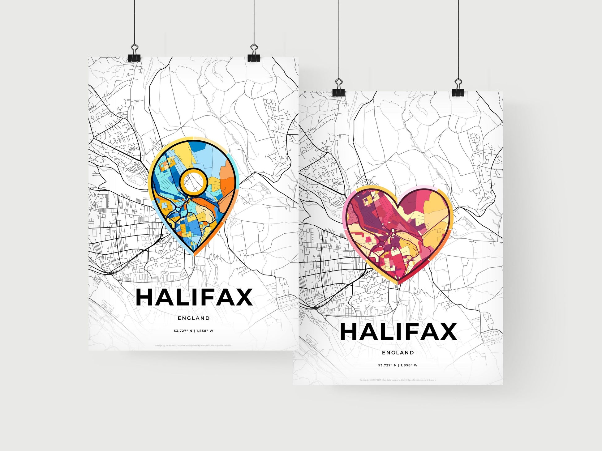 Halifax England art print for couples