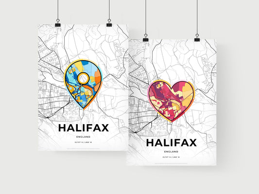 Halifax England art print for couples