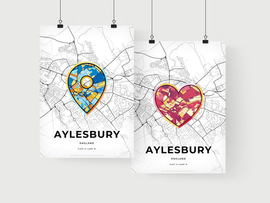 Aylesbury England art print for couples