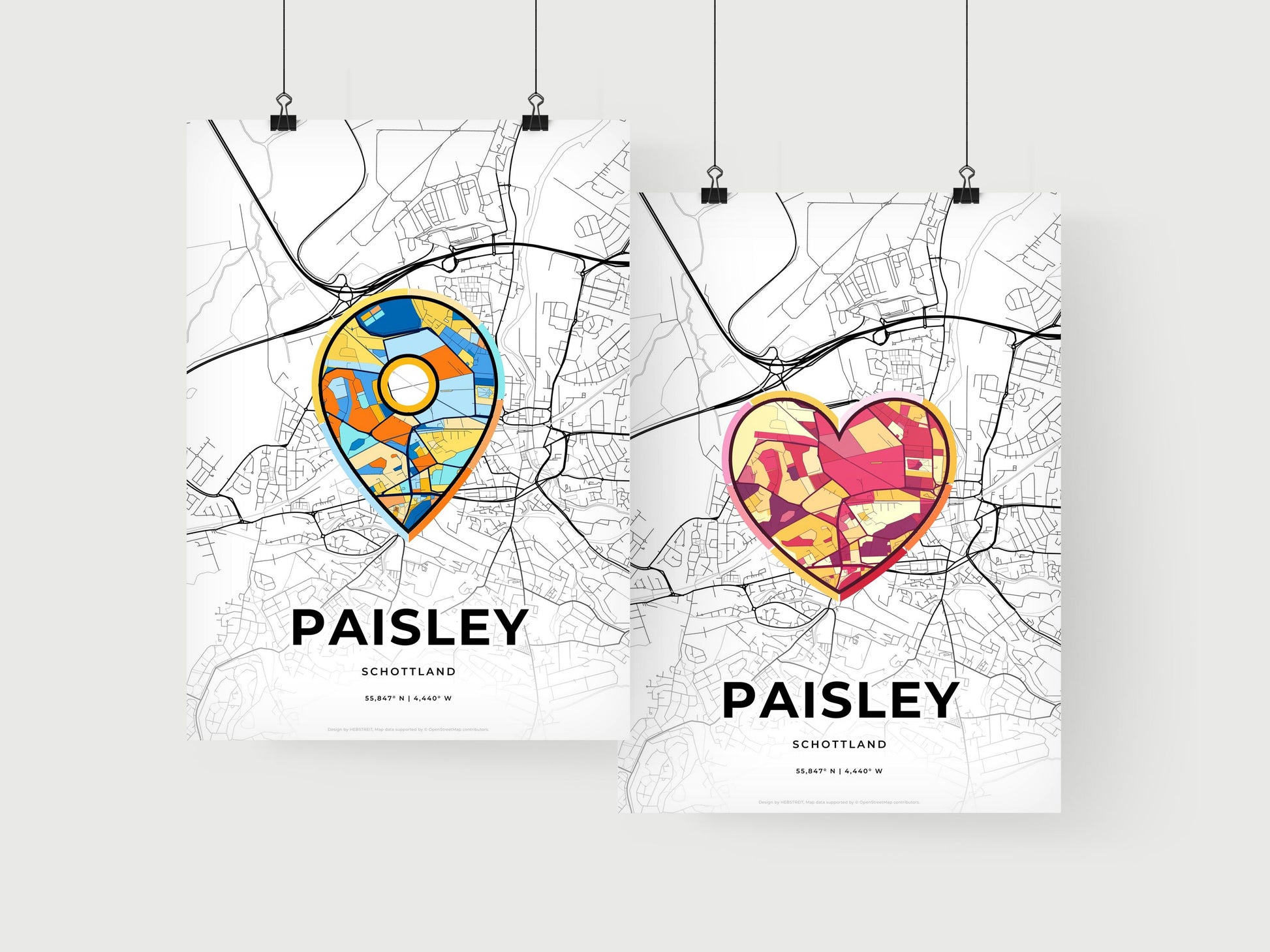 Paisley Scotland art print for couples