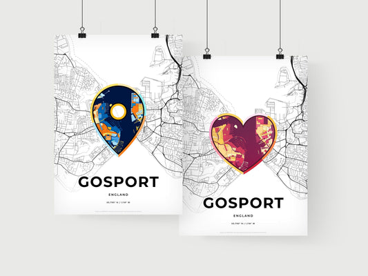 Gosport England art print for couples