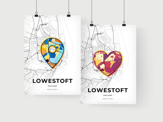 Lowestoft England art print for couples