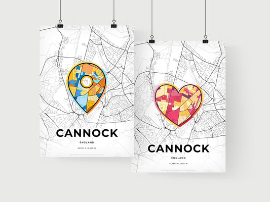 Cannock England art print for couples