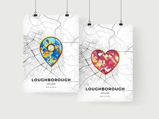 Loughborough England art print for couples