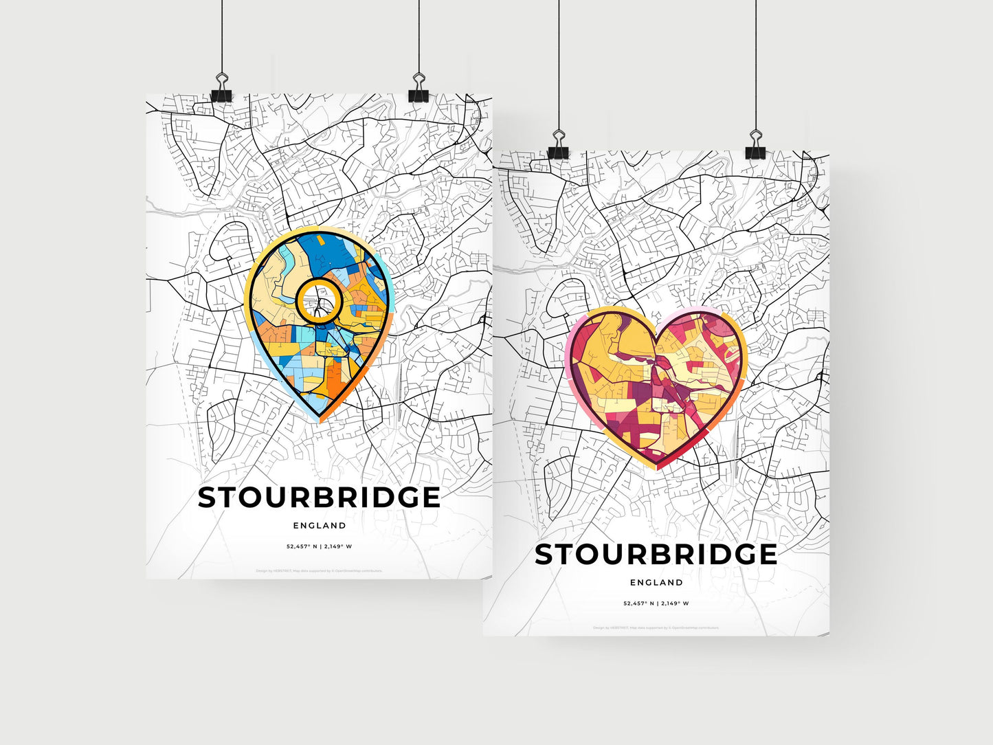 Stourbridge England art print for couples