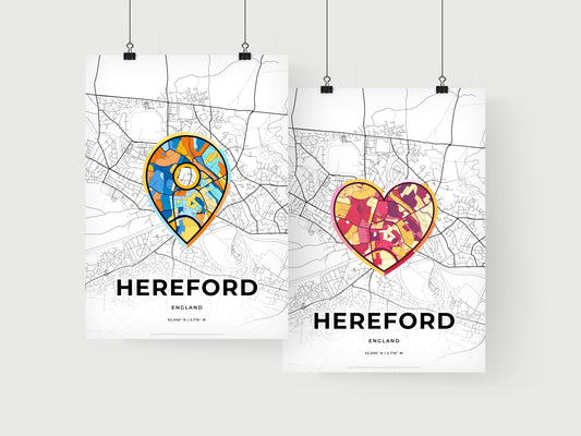 Hereford England art print for couples
