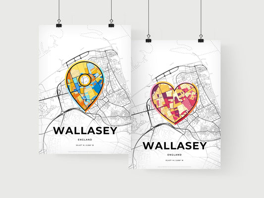 Wallasey England art print for couples