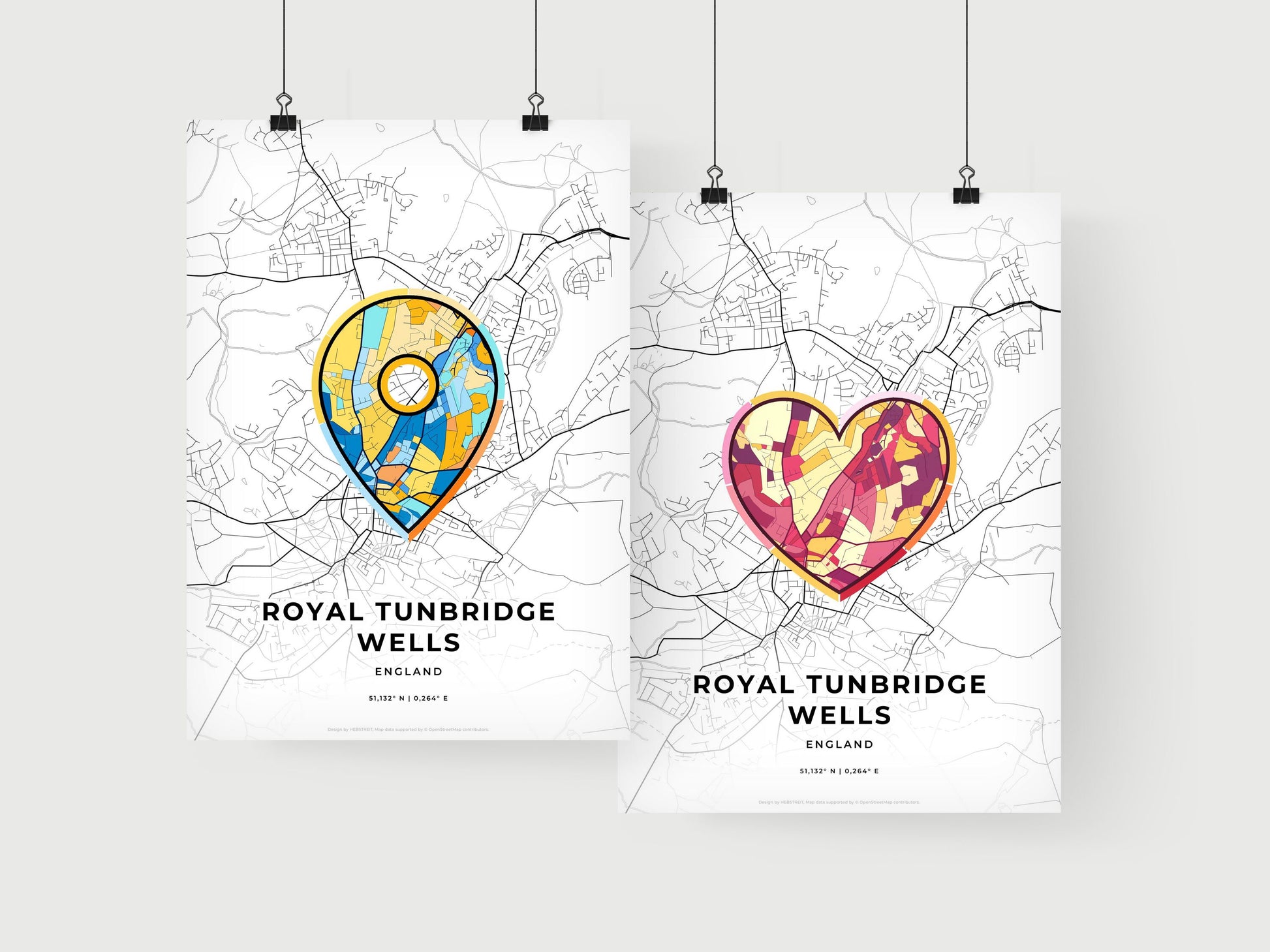 Royal Tunbridge Wells England art print for couples