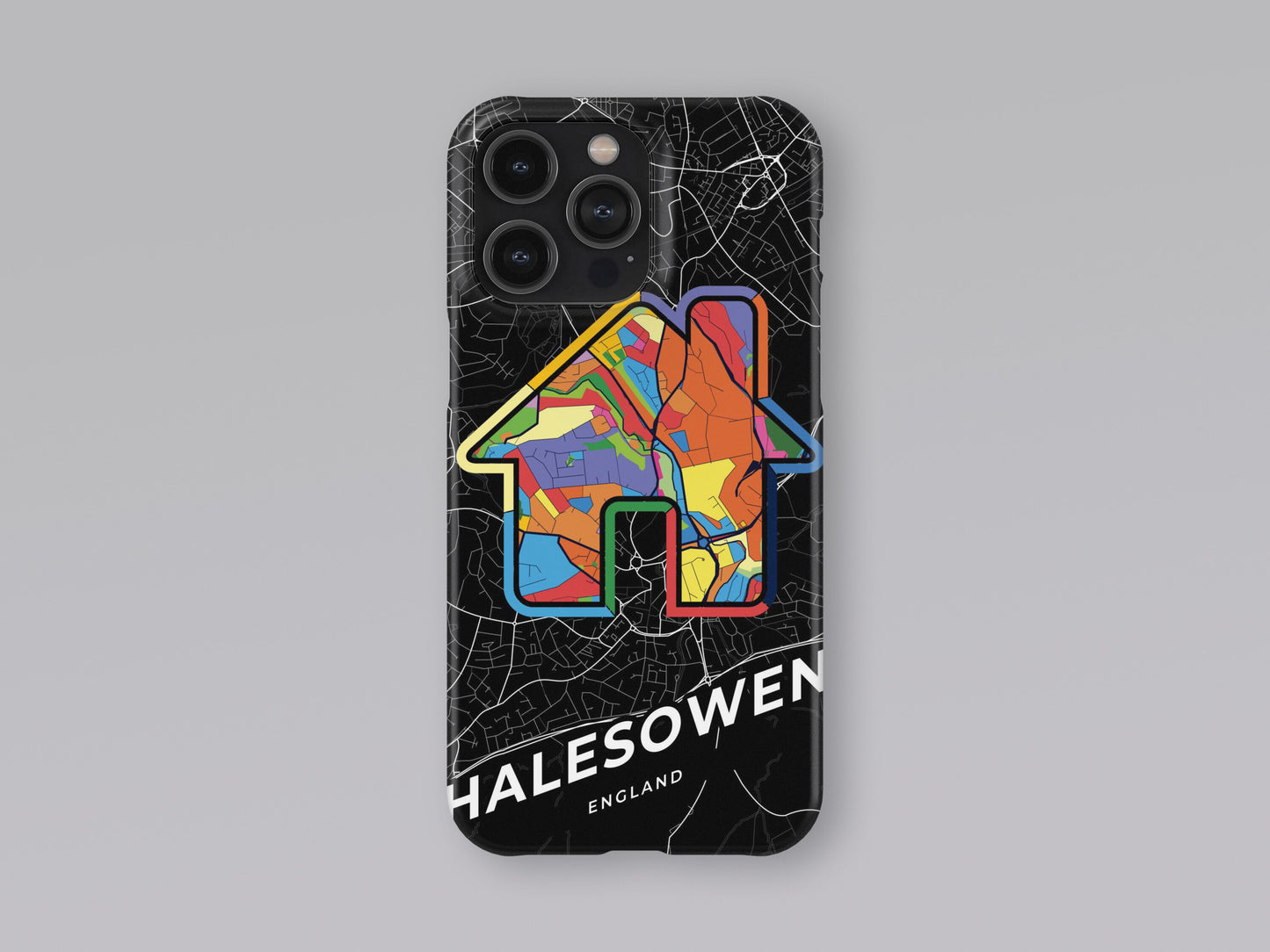 Halesowen England slim phone case with colorful icon. Birthday, wedding or housewarming gift. Couple match cases. 3