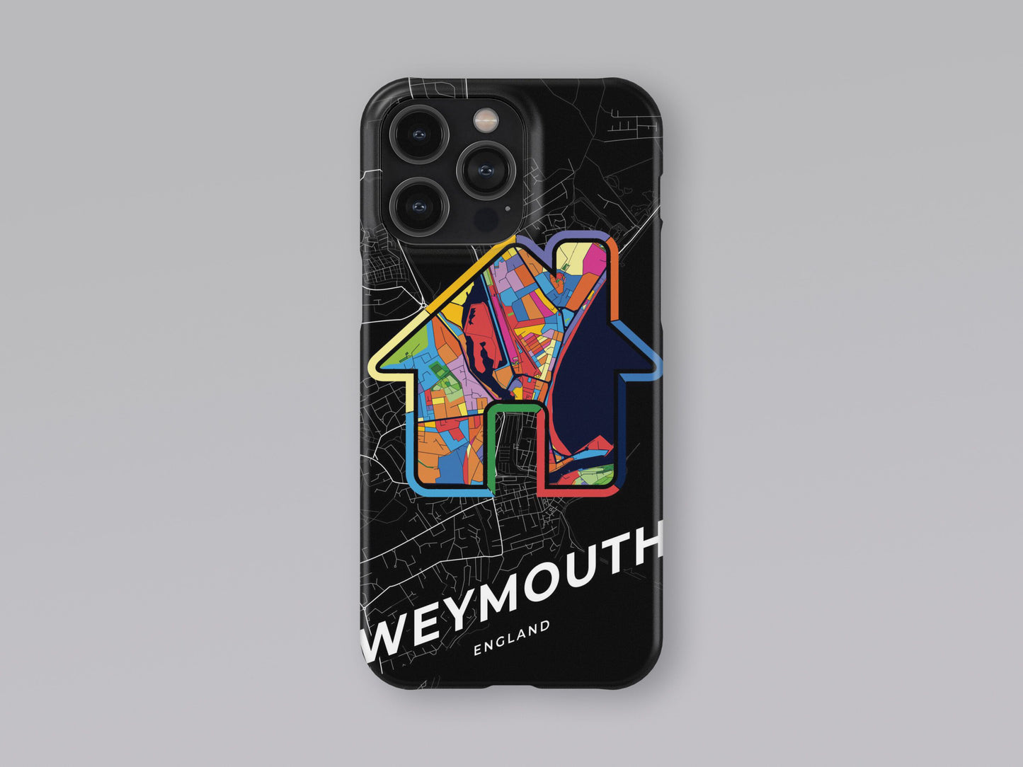 Weymouth England slim phone case with colorful icon 3