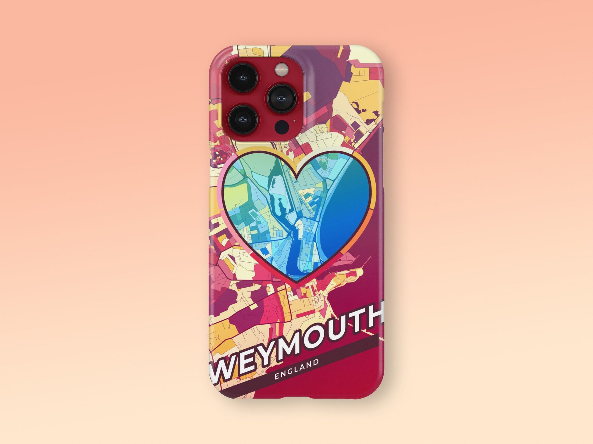 Weymouth England slim phone case with colorful icon 2