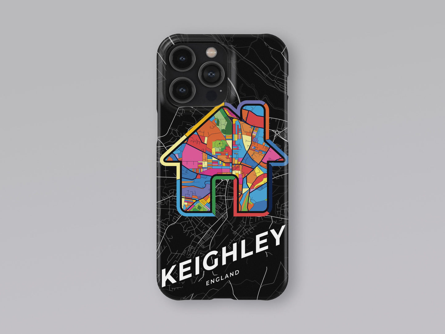 Keighley England slim phone case with colorful icon. Birthday, wedding or housewarming gift. Couple match cases. 3