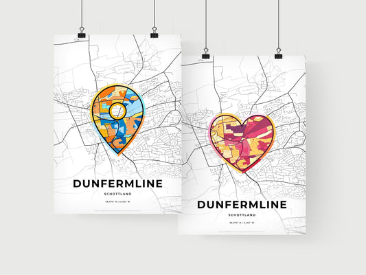 Dunfermline Scotland art print for couples