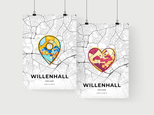 Willenhall England art print for couples