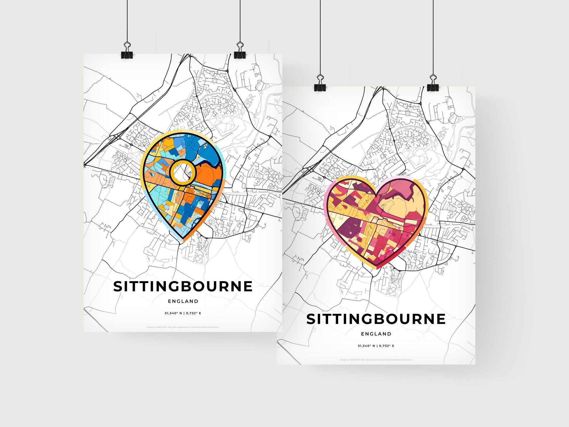 Sittingbourne England art print for couples