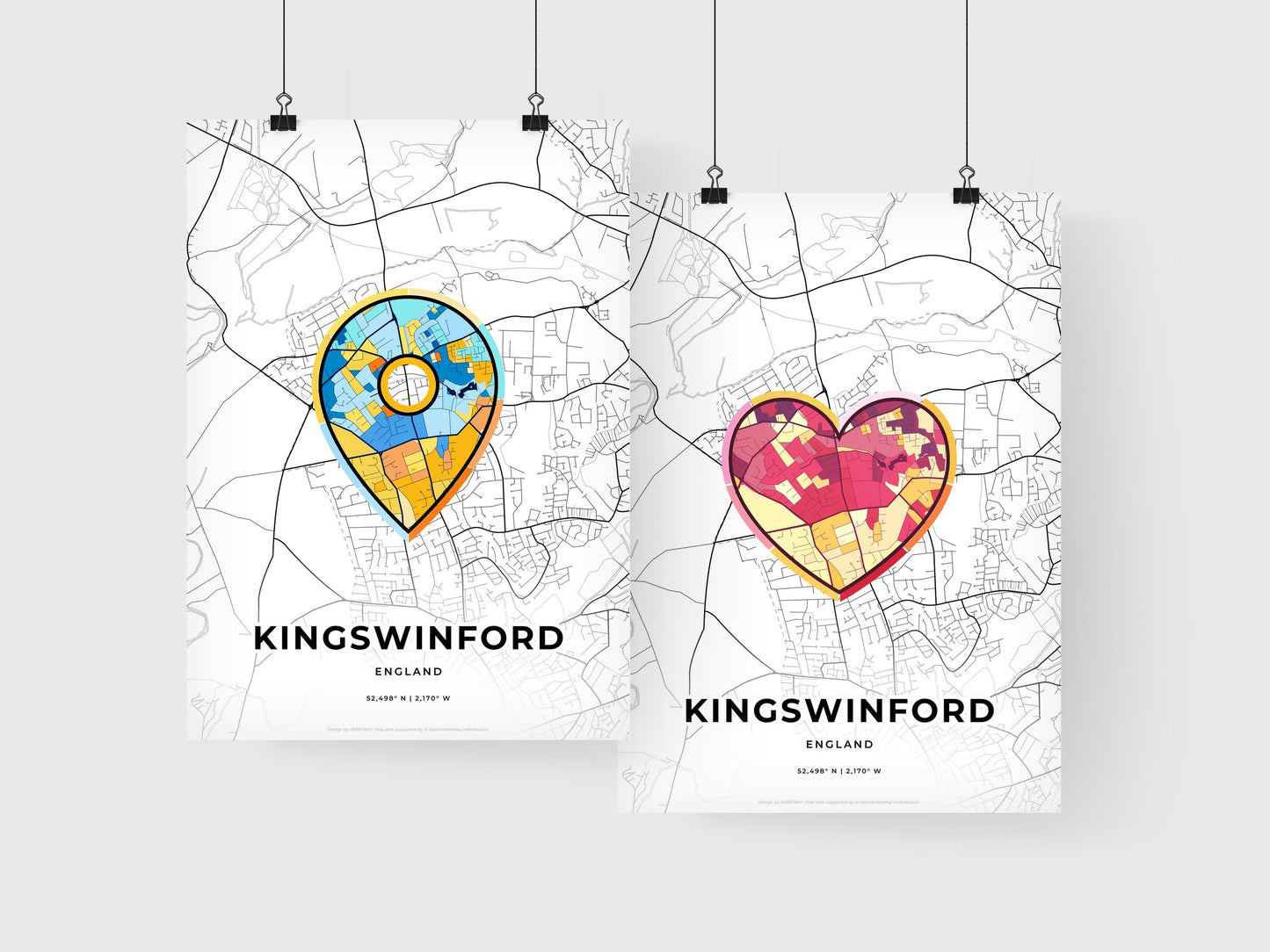 Kingswinford England art print for couples