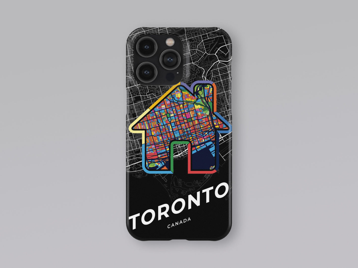 Toronto Canada slim phone case with colorful icon 3