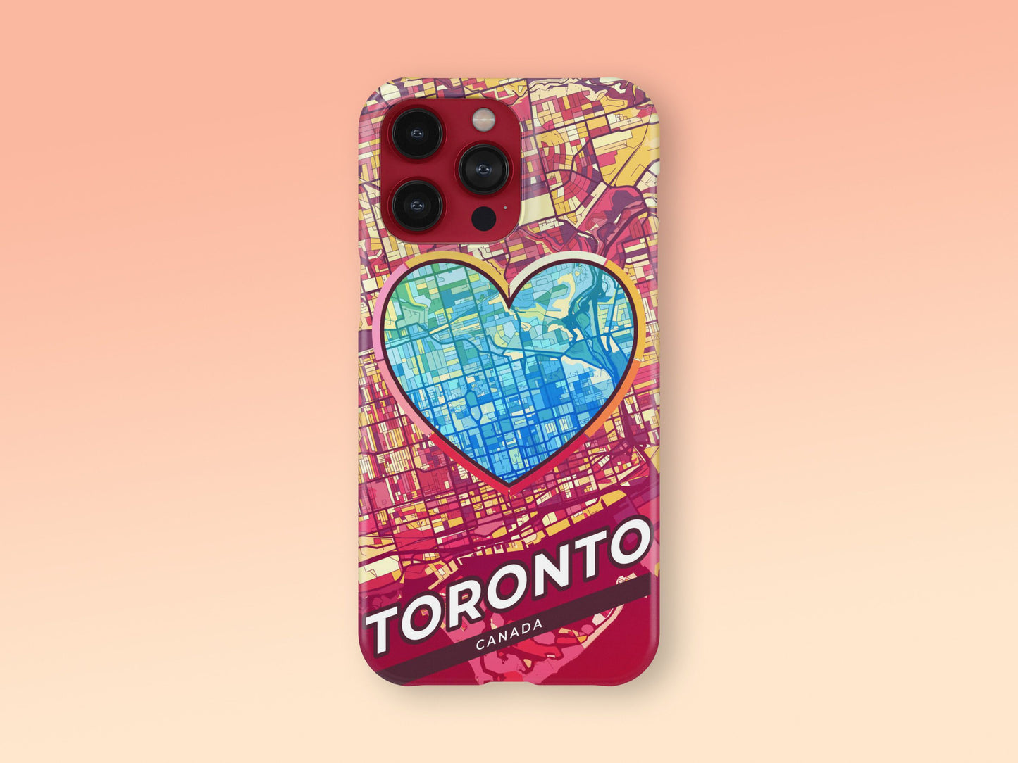 Toronto Canada slim phone case with colorful icon 2