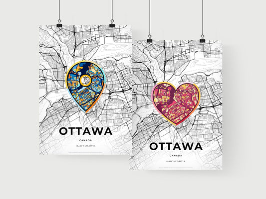 Ottawa Canada art print for couples