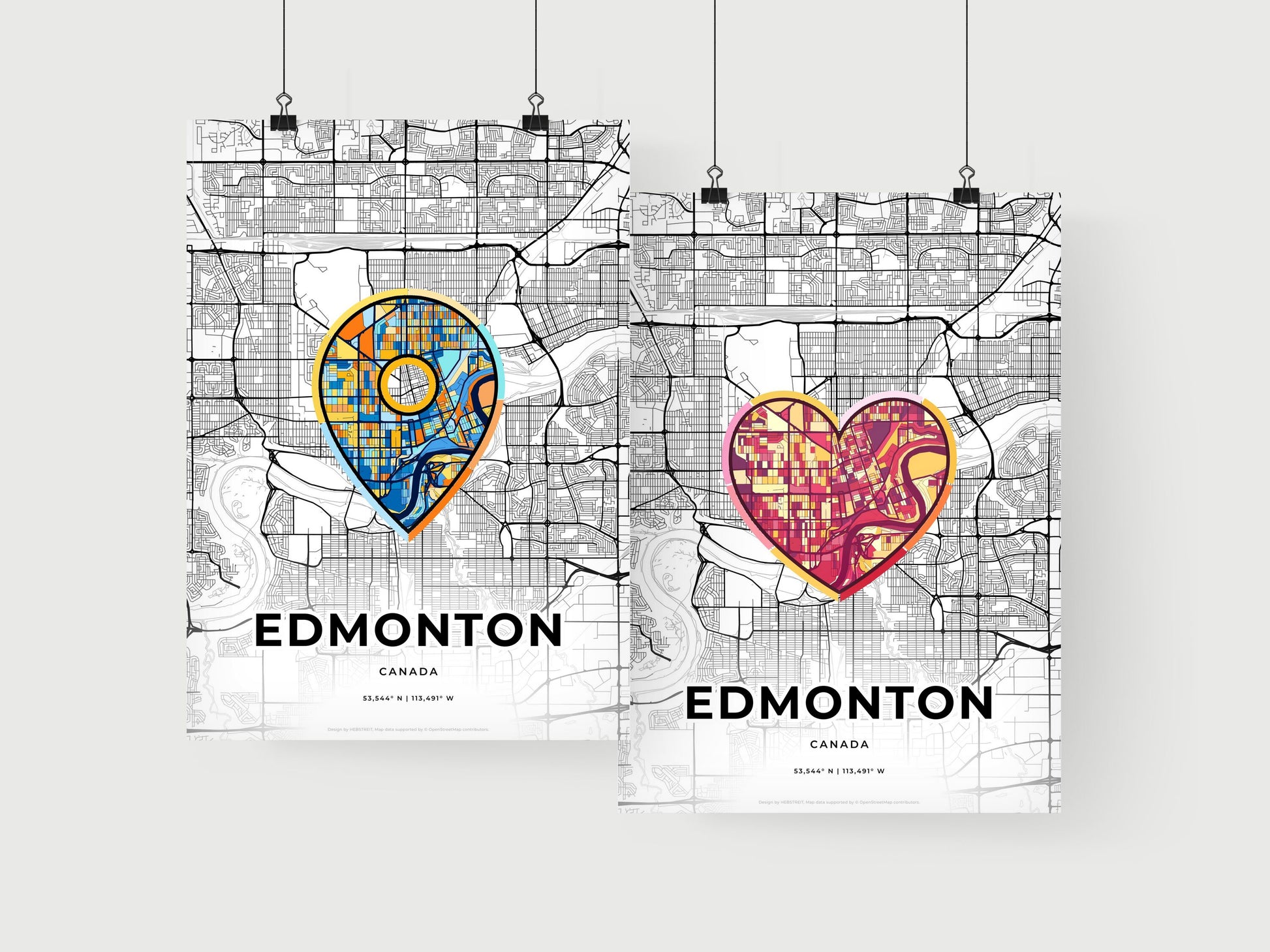 Edmonton Canada art print for couples