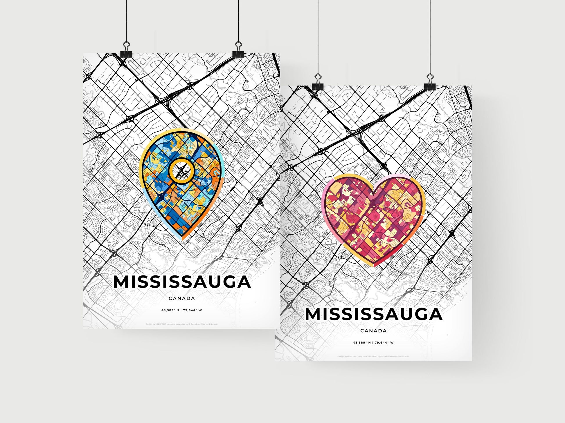 Mississauga Canada art print for couples