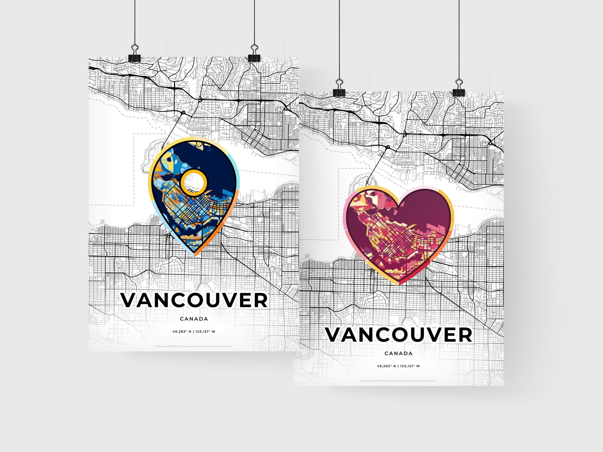 Vancouver Canada art print for couples