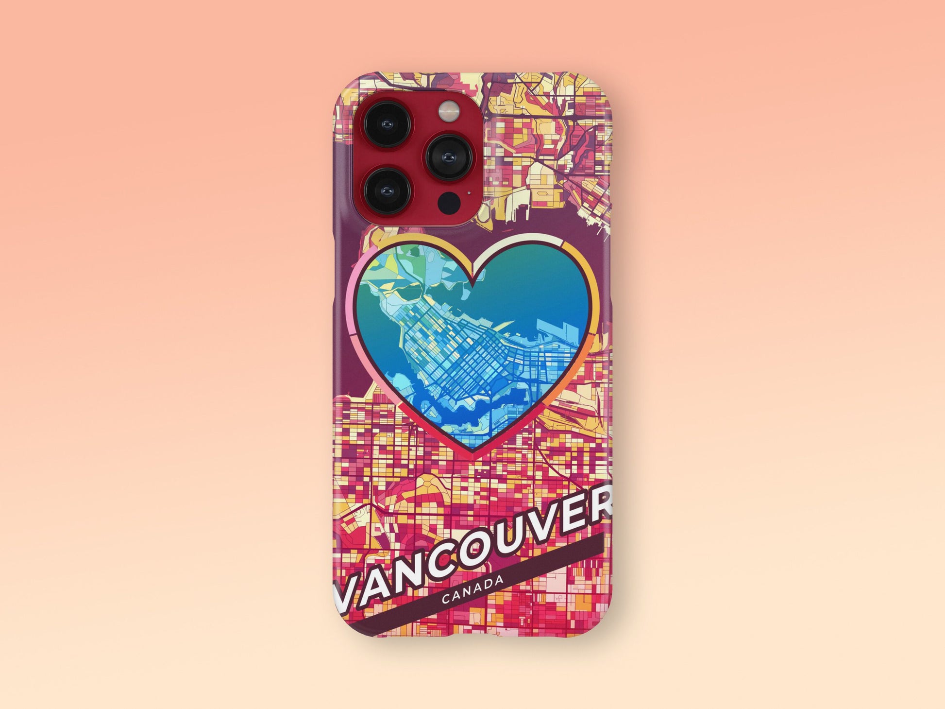 Vancouver Canada slim phone case with colorful icon 2