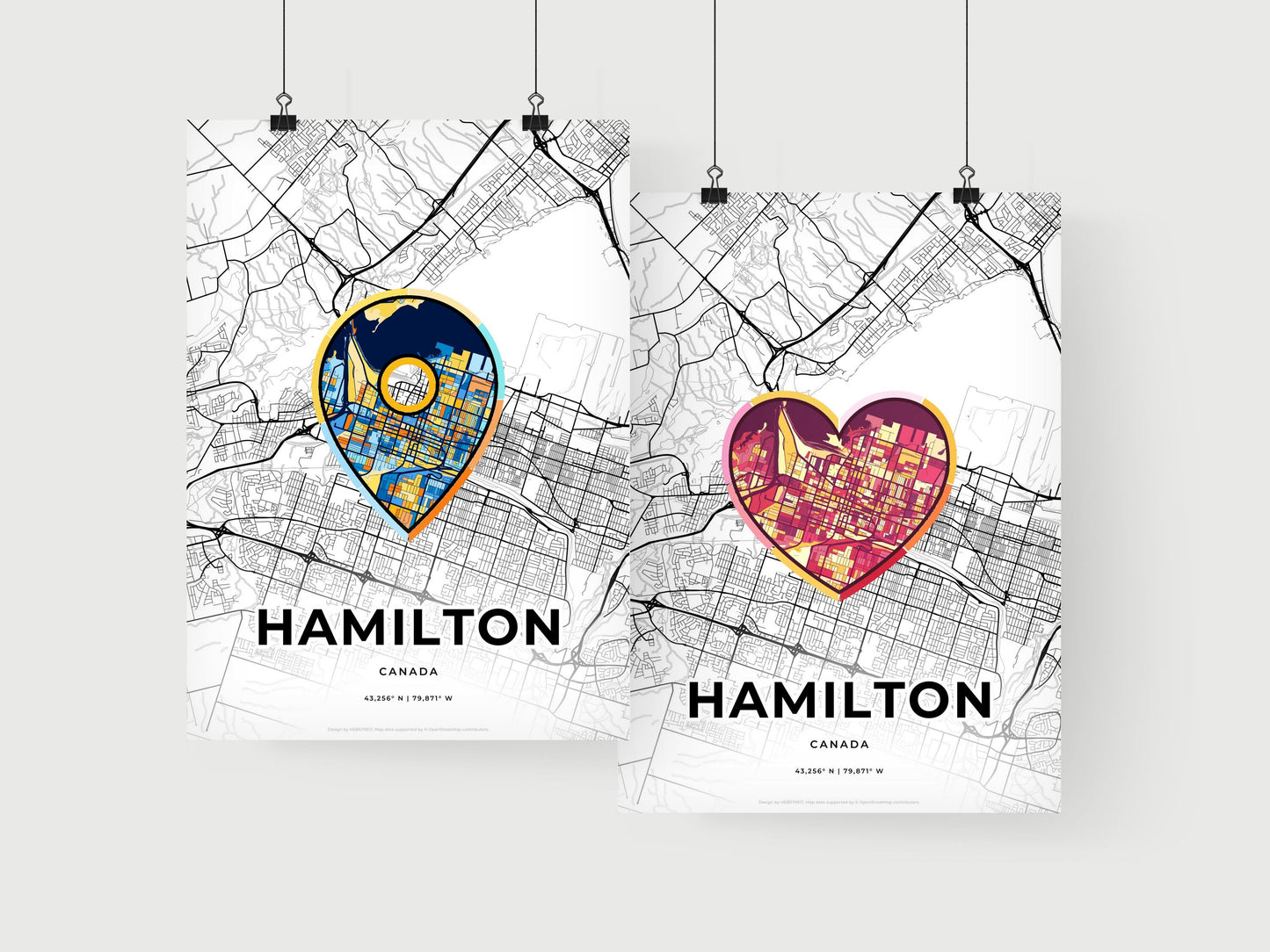 Hamilton Canada art print for couples