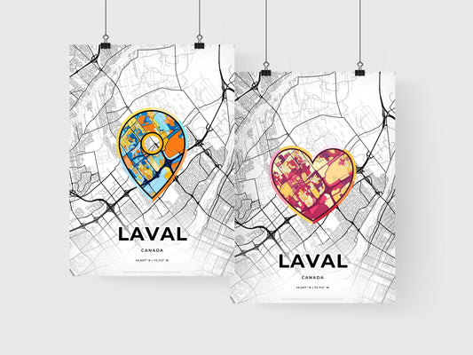 Laval Canada art print for couples