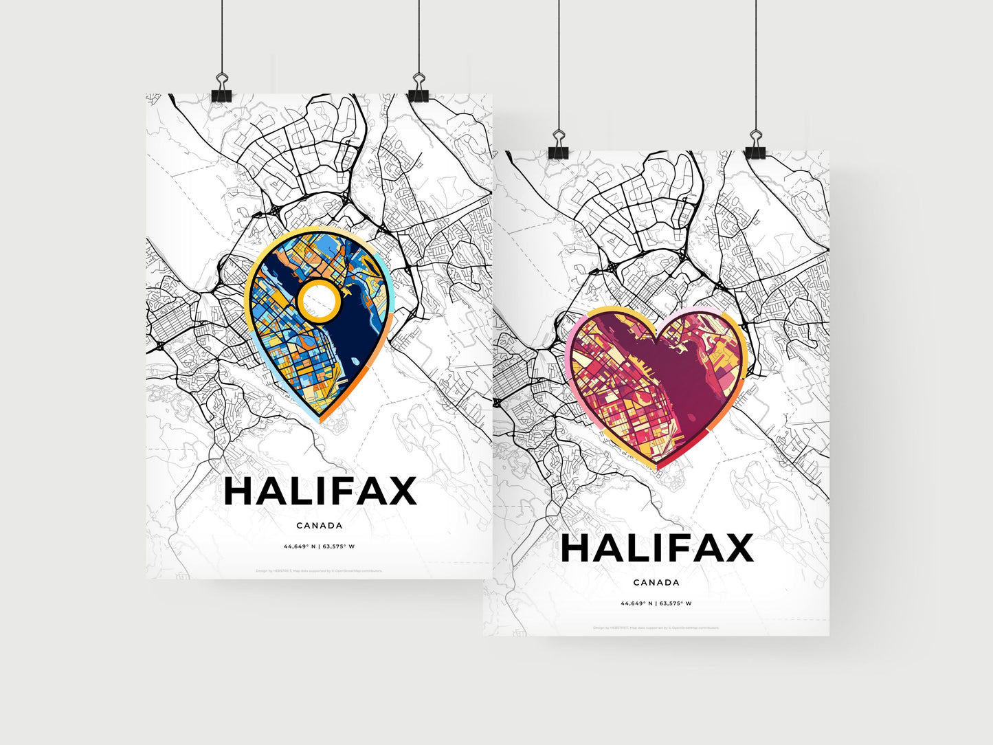 Halifax Canada art print for couples