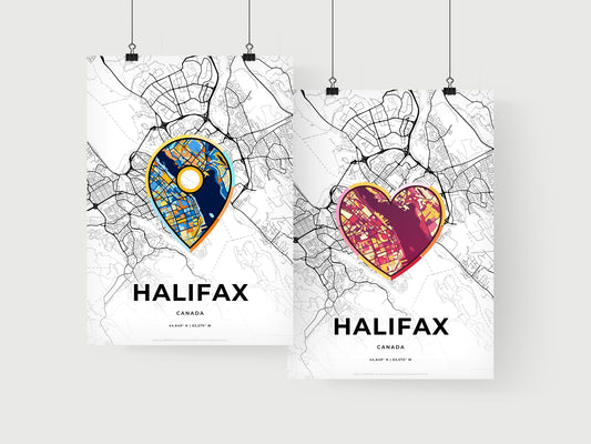 Halifax Canada art print for couples