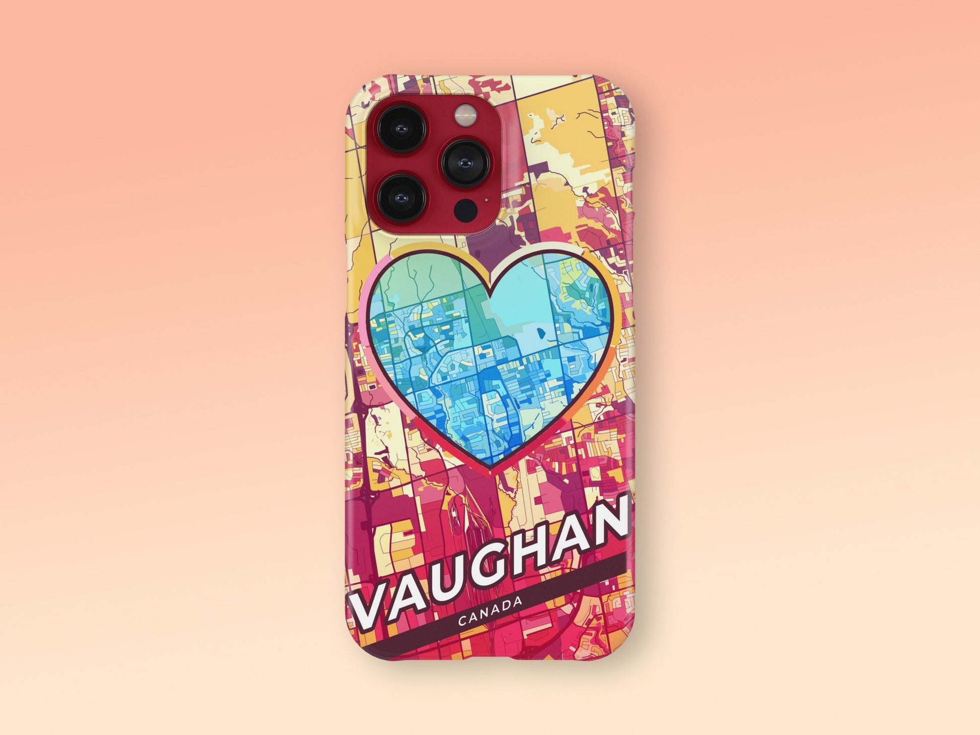 Vaughan Canada slim phone case with colorful icon 2