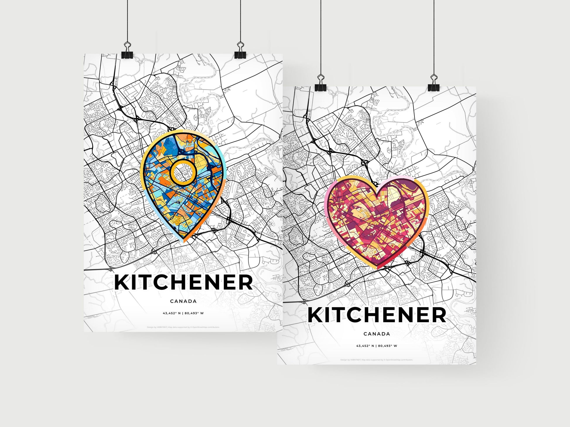 Kitchener Canada art print for couples