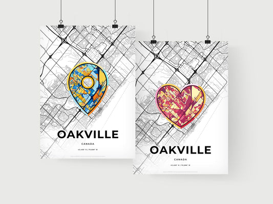 Oakville Canada art print for couples