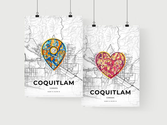 Coquitlam Canada art print for couples