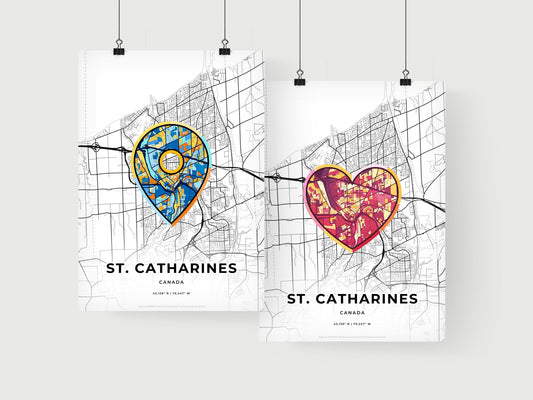 St. Catharines Canada art print for couples