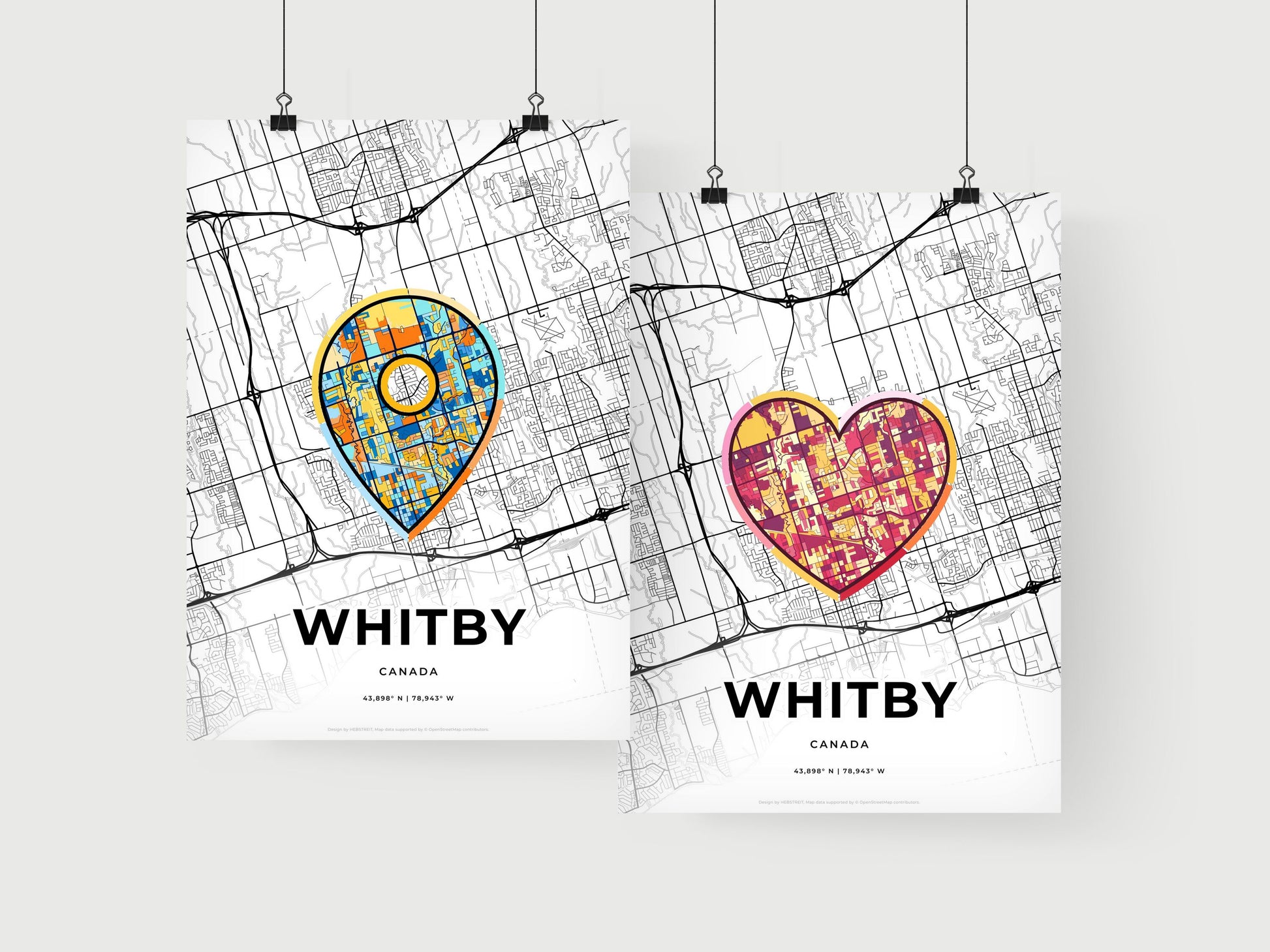 Whitby Canada art print for couples