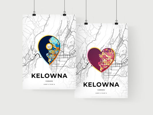 Kelowna Canada art print for couples