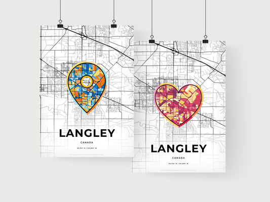 Langley Canada art print for couples