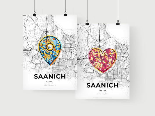 Saanich Canada art print for couples