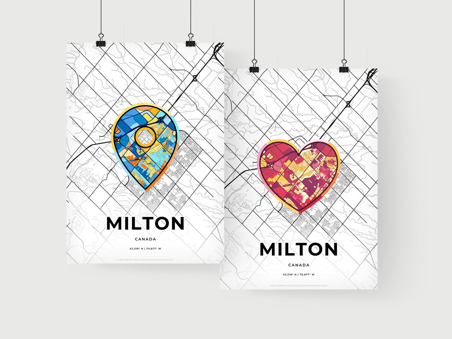 Milton Canada art print for couples