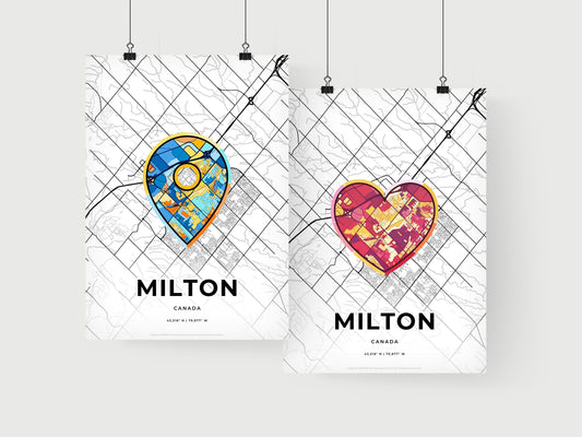 Milton Canada art print for couples