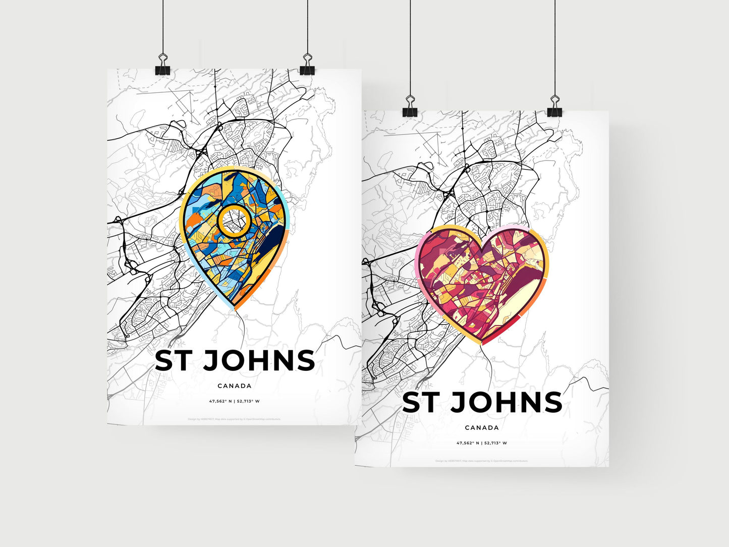 St Johns Canada art print for couples