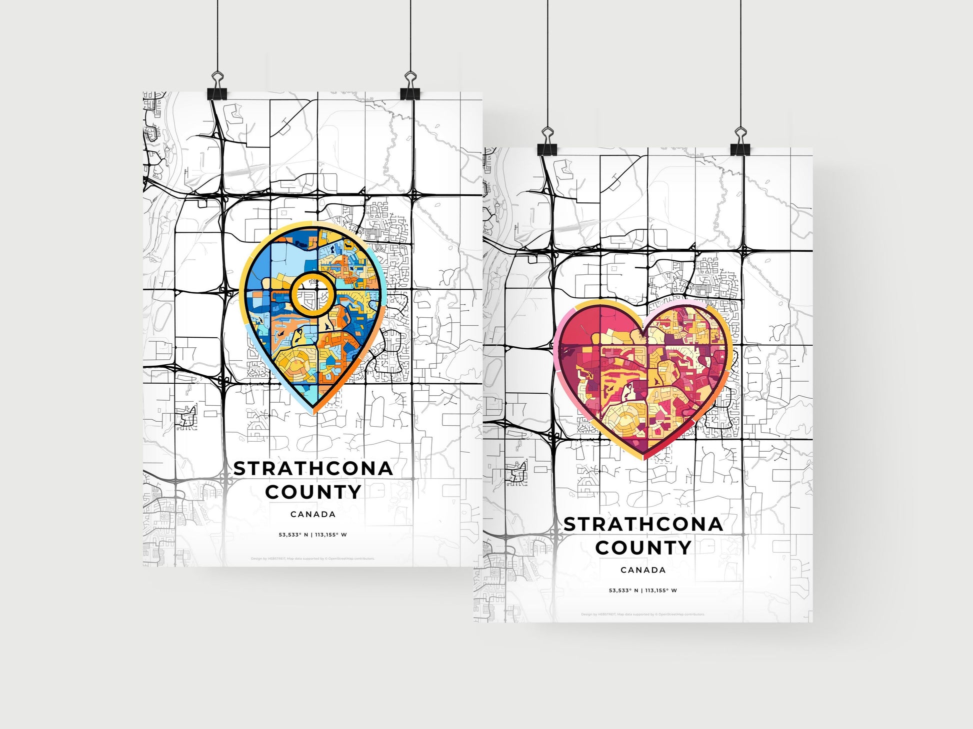 Strathcona County Canada art print for couples